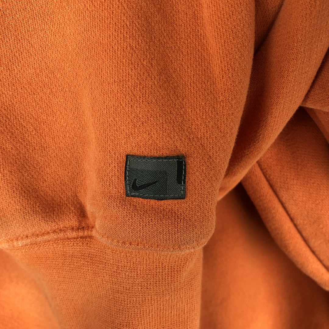 2000'S Nike logo sweatshirt, men's size XL cotton orange type Vintage Second Hand