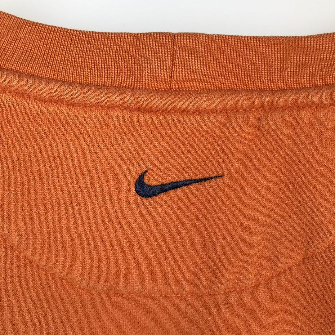 2000'S Nike logo sweatshirt, men's size XL cotton orange type Vintage Second Hand