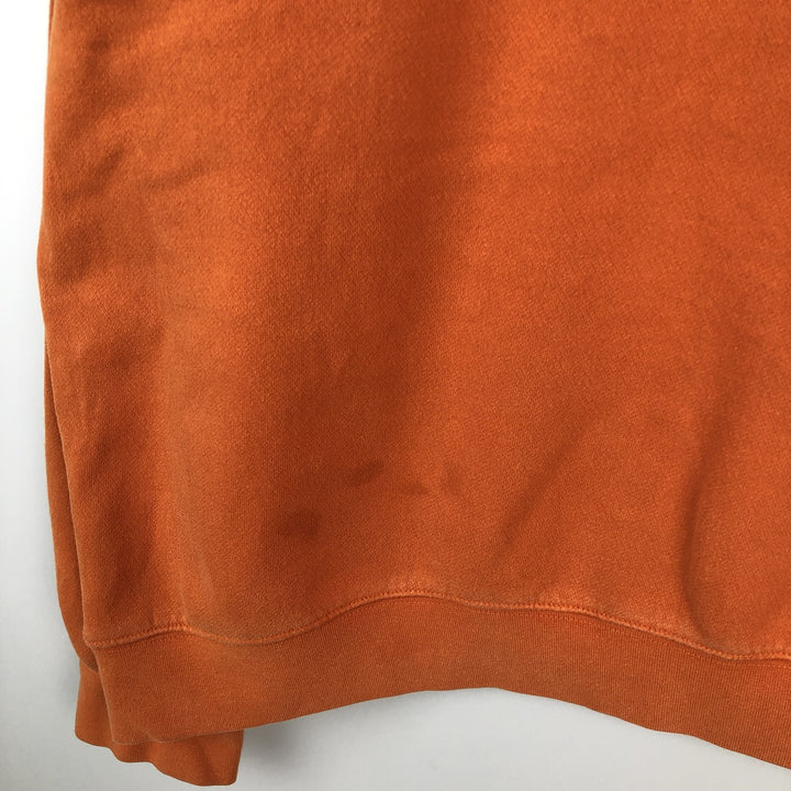 2000'S Nike logo sweatshirt, men's size XL cotton orange type Vintage Second Hand