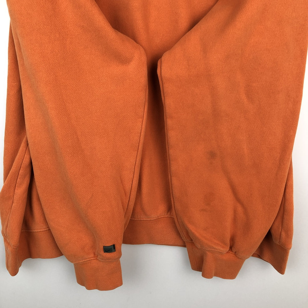 2000'S Nike logo sweatshirt, men's size XL cotton orange type Vintage Second Hand