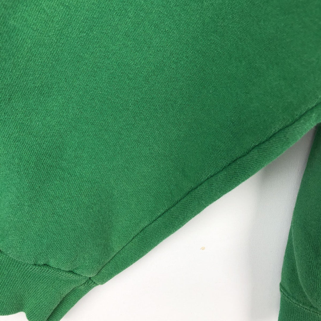 Adidas one-point logo sweatshirt, made in USA, men's size XL. cotton green type Vintage Second Hand