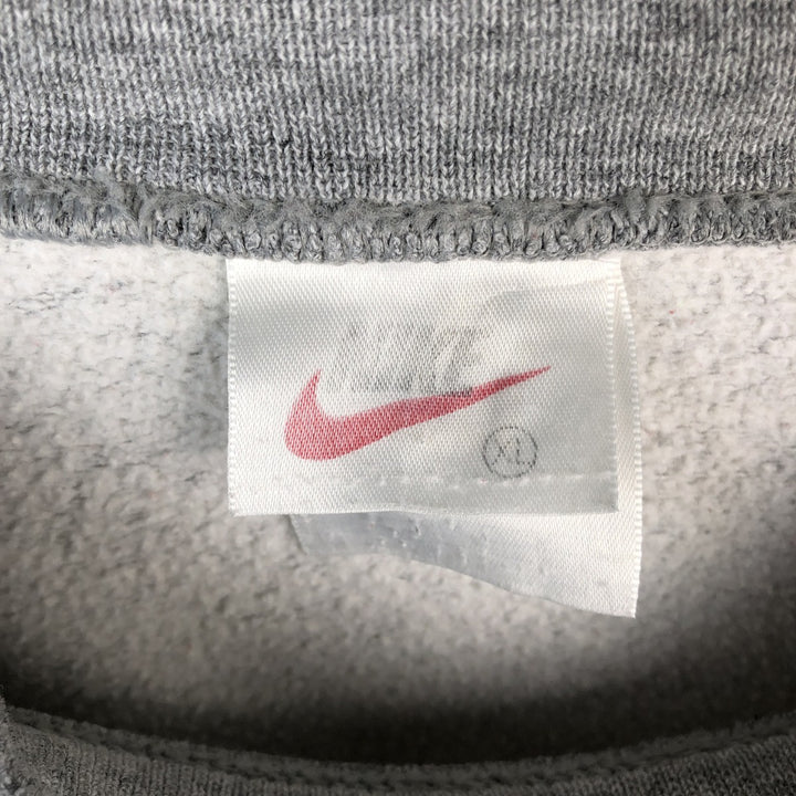 90s-00'S Nike One-Point Logo Sweatshirt, Men's XL, Vintage cotton gray type Vintage Second Hand