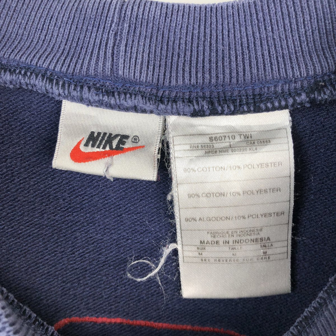 90s-00'S Nike American flag logo sweatshirt, men's size M (approx.), vintage. cotton navy blue type Vintage Second Hand