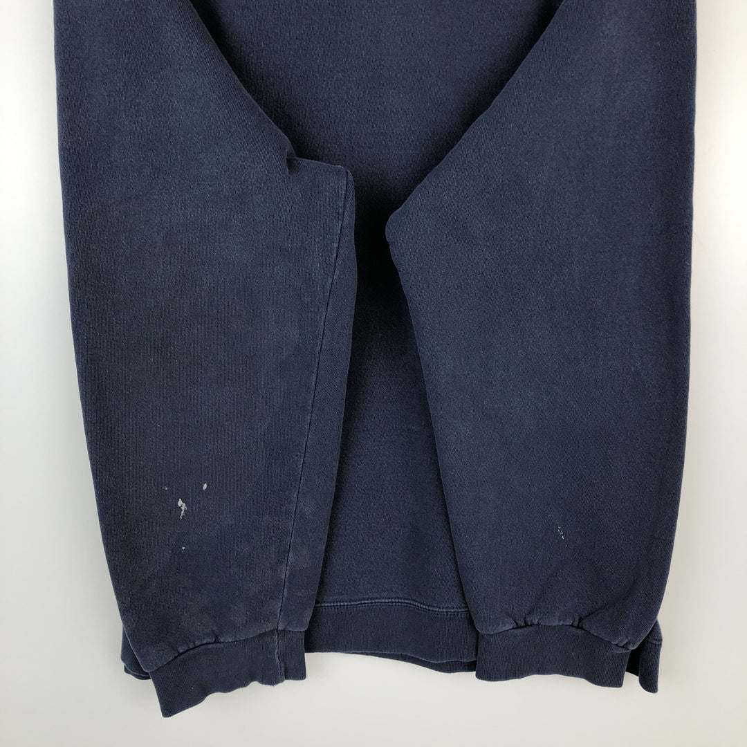 90'S Nike One Point Logo Sweatshirt, Men's XL Size Vintage cotton navy blue type Vintage Second Hand