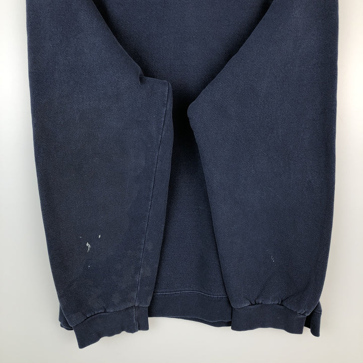 90'S Nike One Point Logo Sweatshirt, Men's XL Size Vintage cotton navy blue type Vintage Second Hand