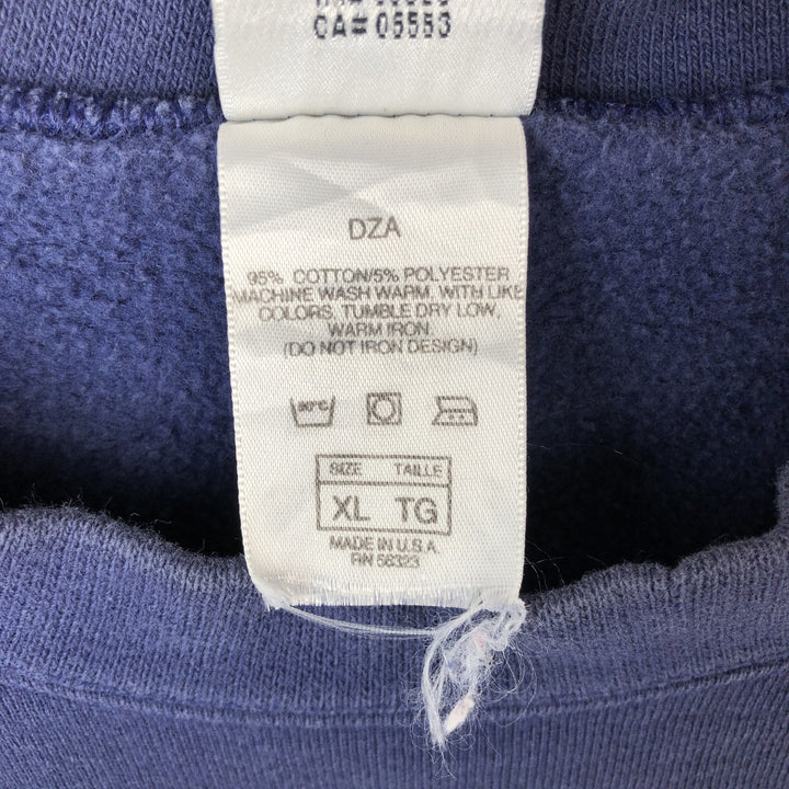 90'S Nike One-Point Logo Sweatshirt, Made in USA, Men's XL (approx.), Vintage cotton navy blue type Vintage Second Hand