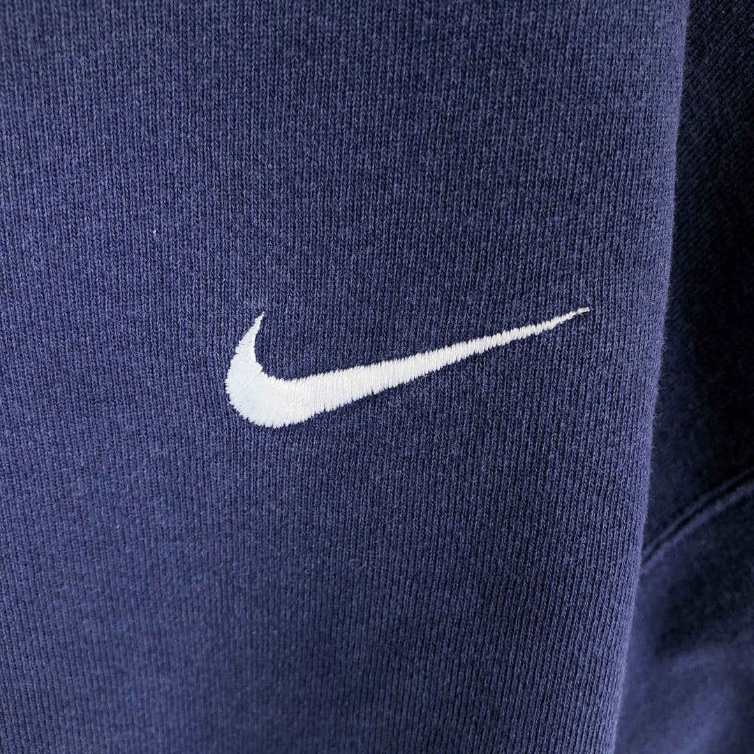 90'S Nike One-Point Logo Sweatshirt, Made in USA, Men's XL (approx.), Vintage cotton navy blue type Vintage Second Hand
