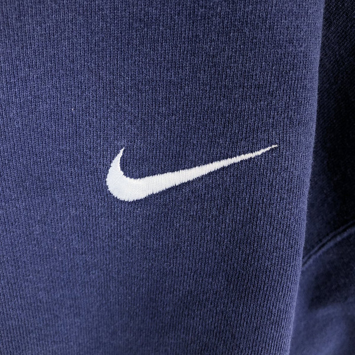 90'S Nike One-Point Logo Sweatshirt, Made in USA, Men's XL (approx.), Vintage cotton navy blue type Vintage Second Hand