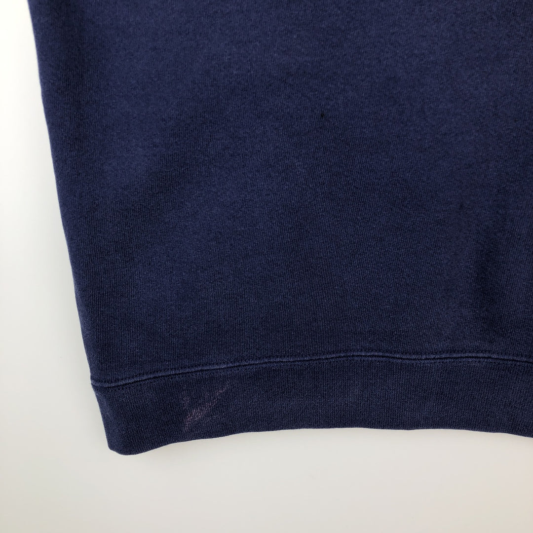 90'S Nike One-Point Logo Sweatshirt, Made in USA, Men's XL (approx.), Vintage cotton navy blue type Vintage Second Hand