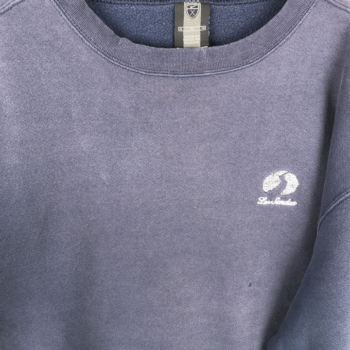 Nike Golf One-Point Logo Sweatshirt, Made in USA, Men's XXL equivalent. cotton navy blue type Vintage Second Hand