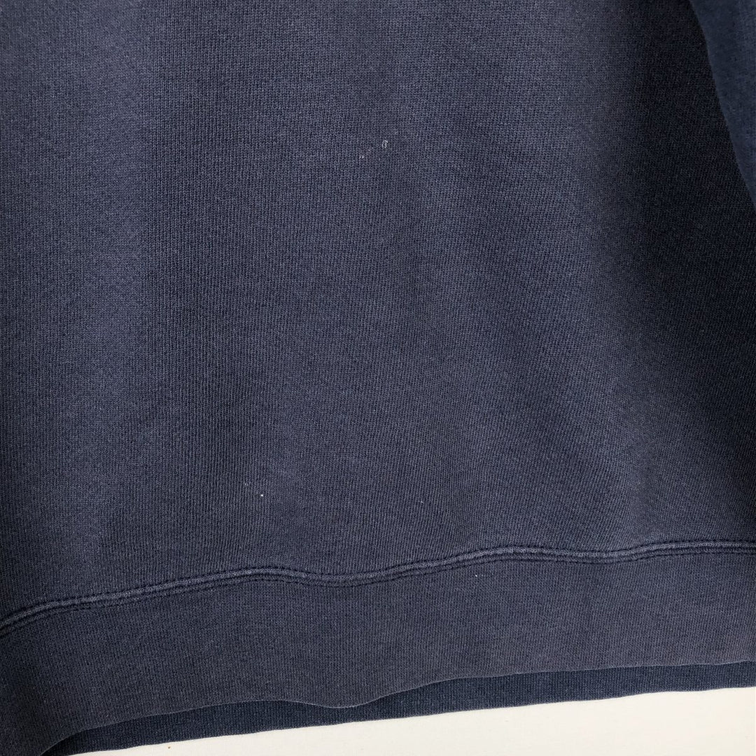 Nike Golf One-Point Logo Sweatshirt, Made in USA, Men's XXL equivalent. cotton navy blue type Vintage Second Hand