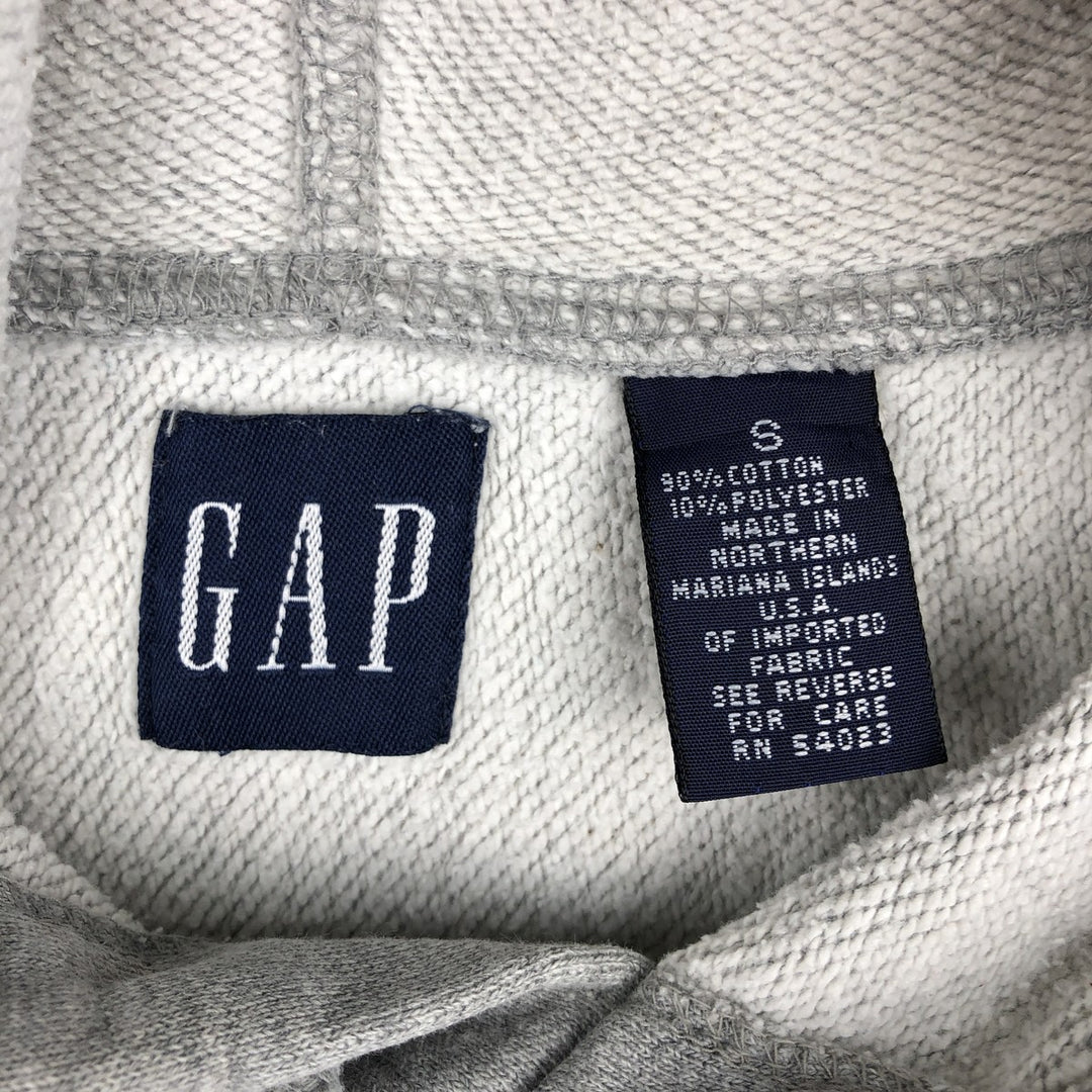 90'S GAP Vintage Pullover Hoodie, Men's Size Small cotton gray type Vintage Second Hand