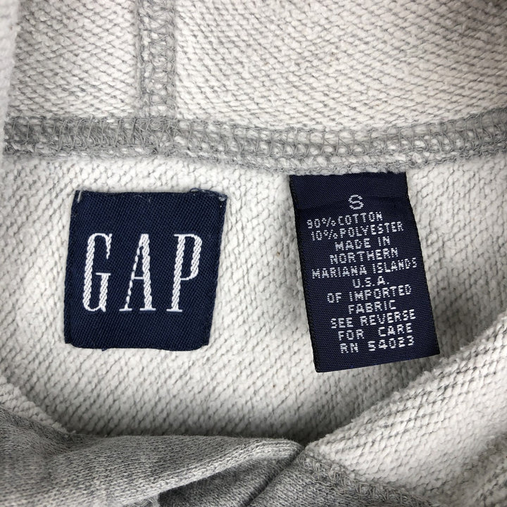 90'S GAP Vintage Pullover Hoodie, Men's Size Small cotton gray type Vintage Second Hand