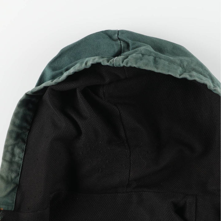 Key Active Jacket Type Duck Full-Zip Hoodie, Men's Size L (Equivalent), Vintage cotton green type Vintage Second Hand