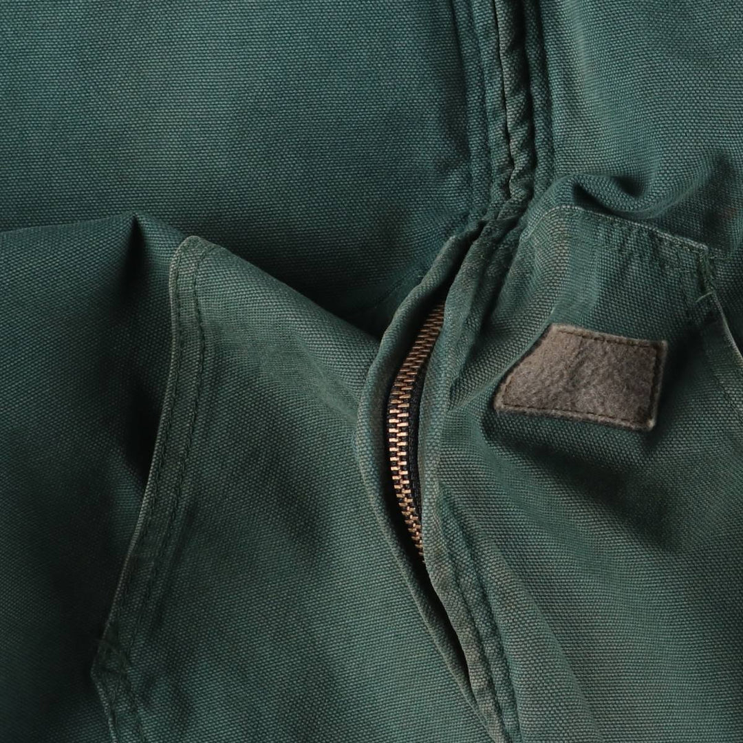 Key Active Jacket Type Duck Full-Zip Hoodie, Men's Size L (Equivalent), Vintage cotton green type Vintage Second Hand