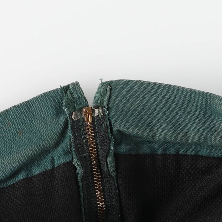Key Active Jacket Type Duck Full-Zip Hoodie, Men's Size L (Equivalent), Vintage cotton green type Vintage Second Hand