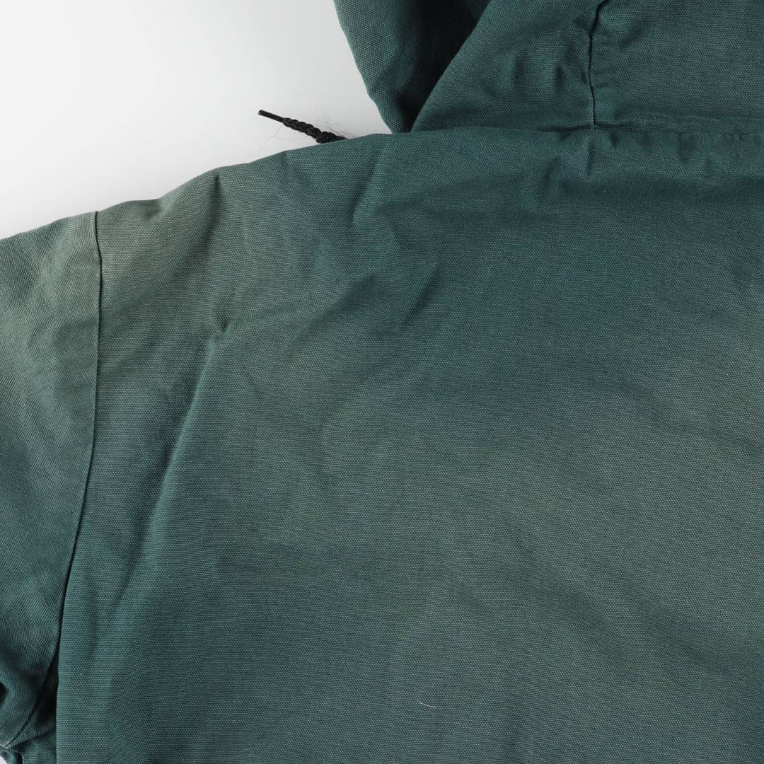 Key Active Jacket Type Duck Full-Zip Hoodie, Men's Size L (Equivalent), Vintage cotton green type Vintage Second Hand