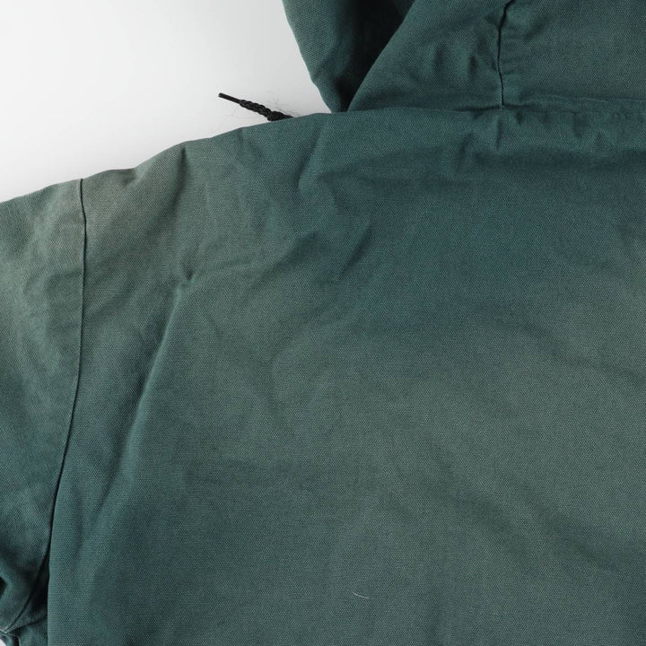 Key Active Jacket Type Duck Full-Zip Hoodie, Men's Size L (Equivalent), Vintage cotton green type Vintage Second Hand