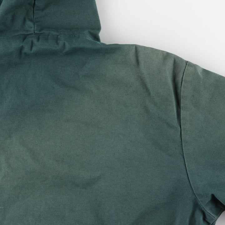 Key Active Jacket Type Duck Full-Zip Hoodie, Men's Size L (Equivalent), Vintage cotton green type Vintage Second Hand