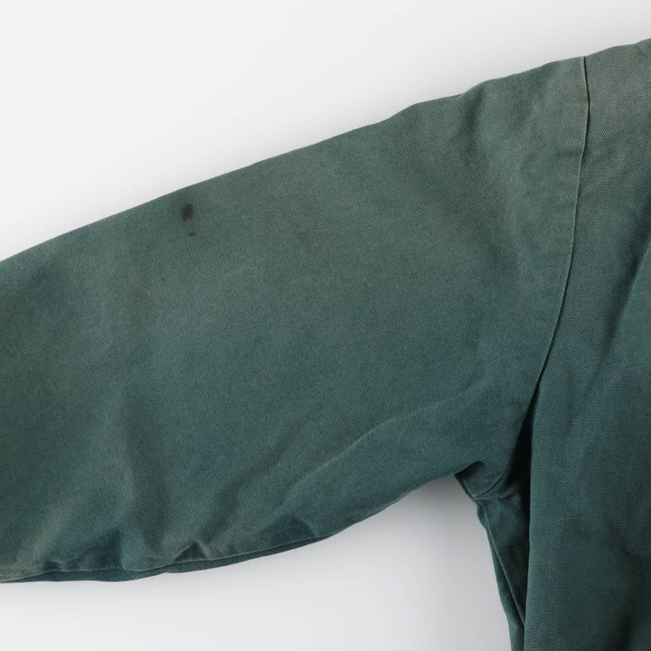 Key Active Jacket Type Duck Full-Zip Hoodie, Men's Size L (Equivalent), Vintage cotton green type Vintage Second Hand