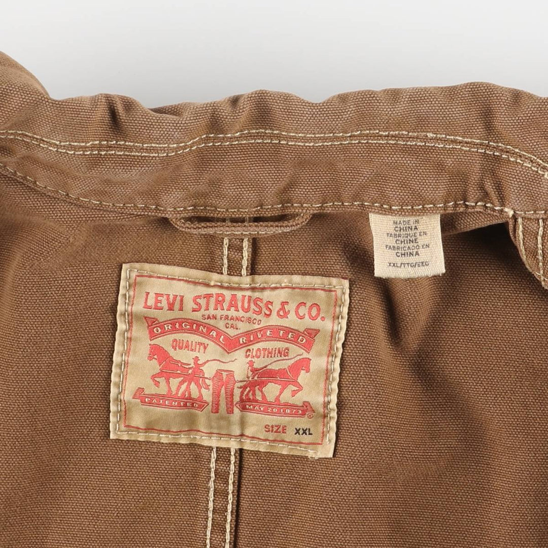 Levi's duck canvas coveralls, men's size XXL. unclear brown type Vintage Second Hand