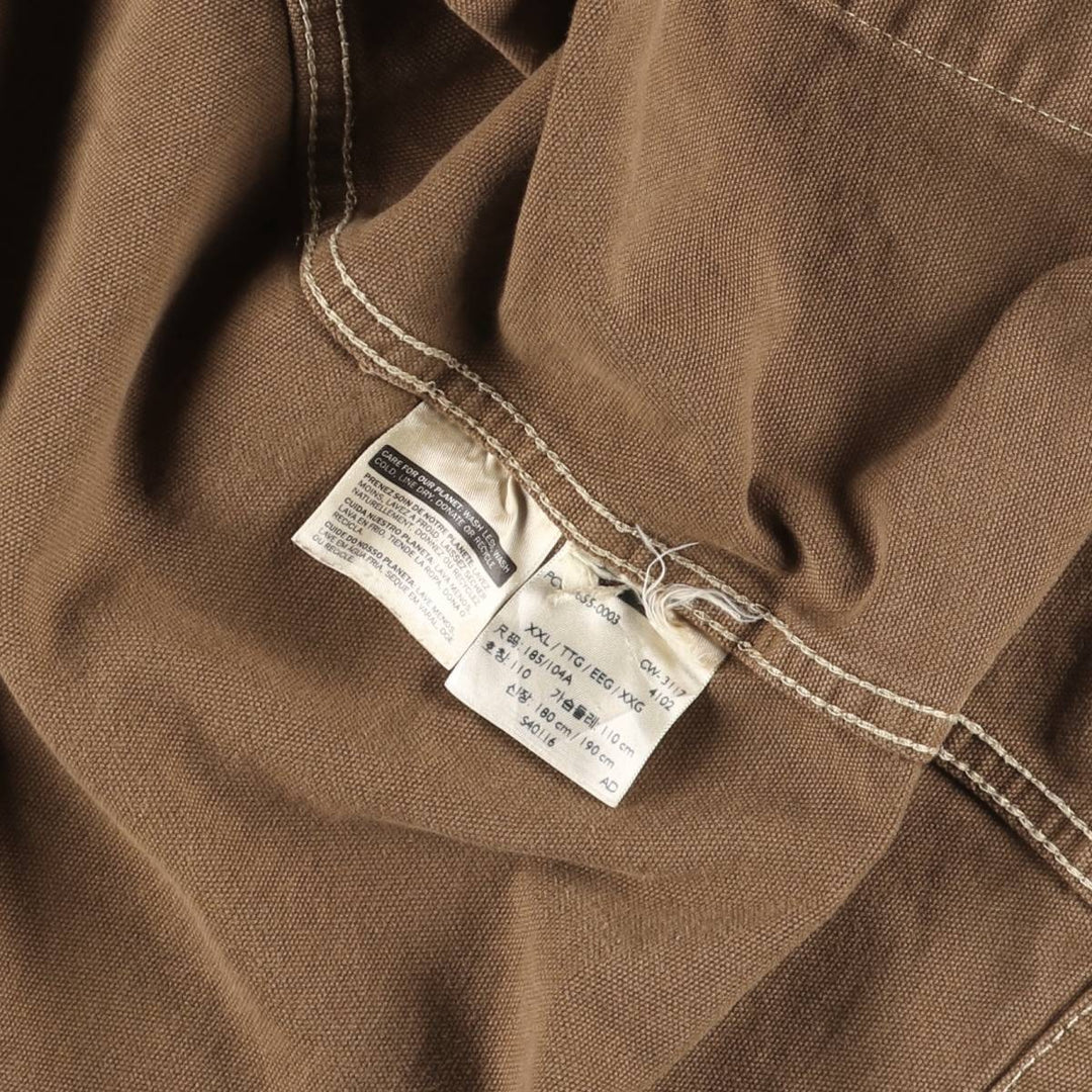 Levi's duck canvas coveralls, men's size XXL. unclear brown type Vintage Second Hand