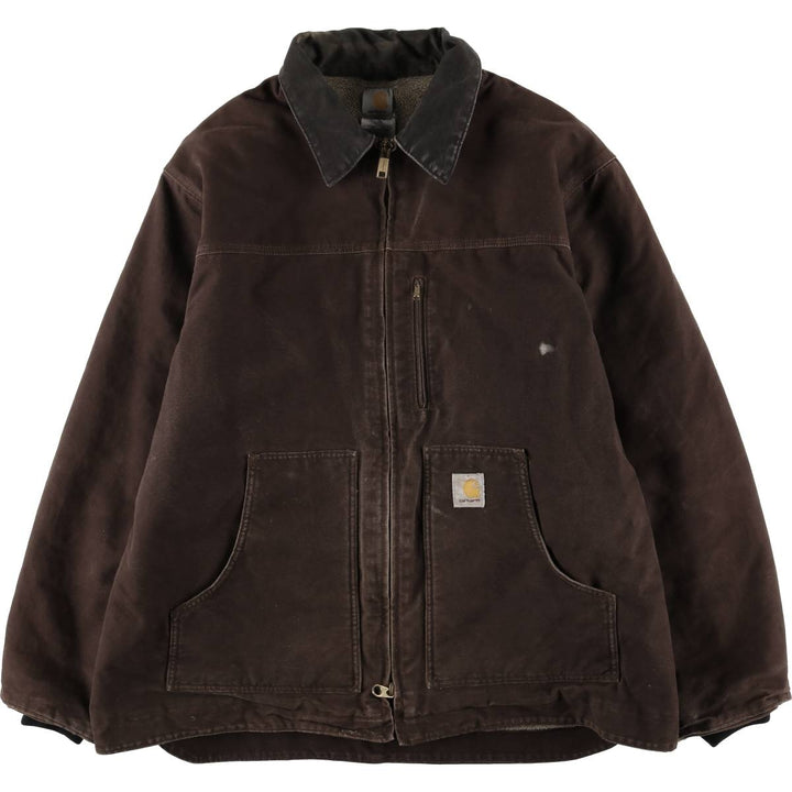 Carhartt Ridgecoat Padded Duck Work Jacket, Men's XXL equivalent. cotton brown type Vintage Second Hand