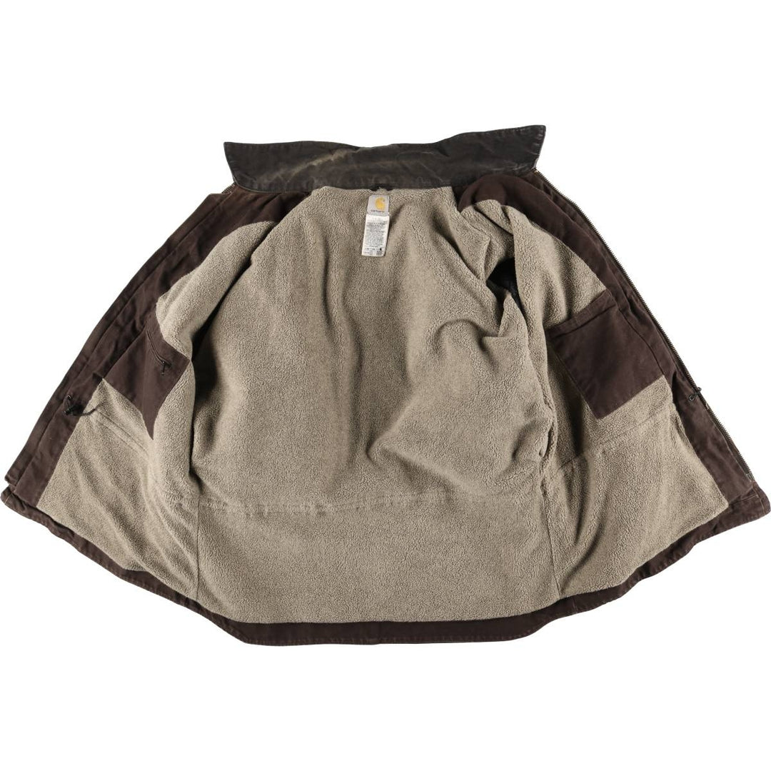 Carhartt Ridgecoat Padded Duck Work Jacket, Men's XXL equivalent. cotton brown type Vintage Second Hand