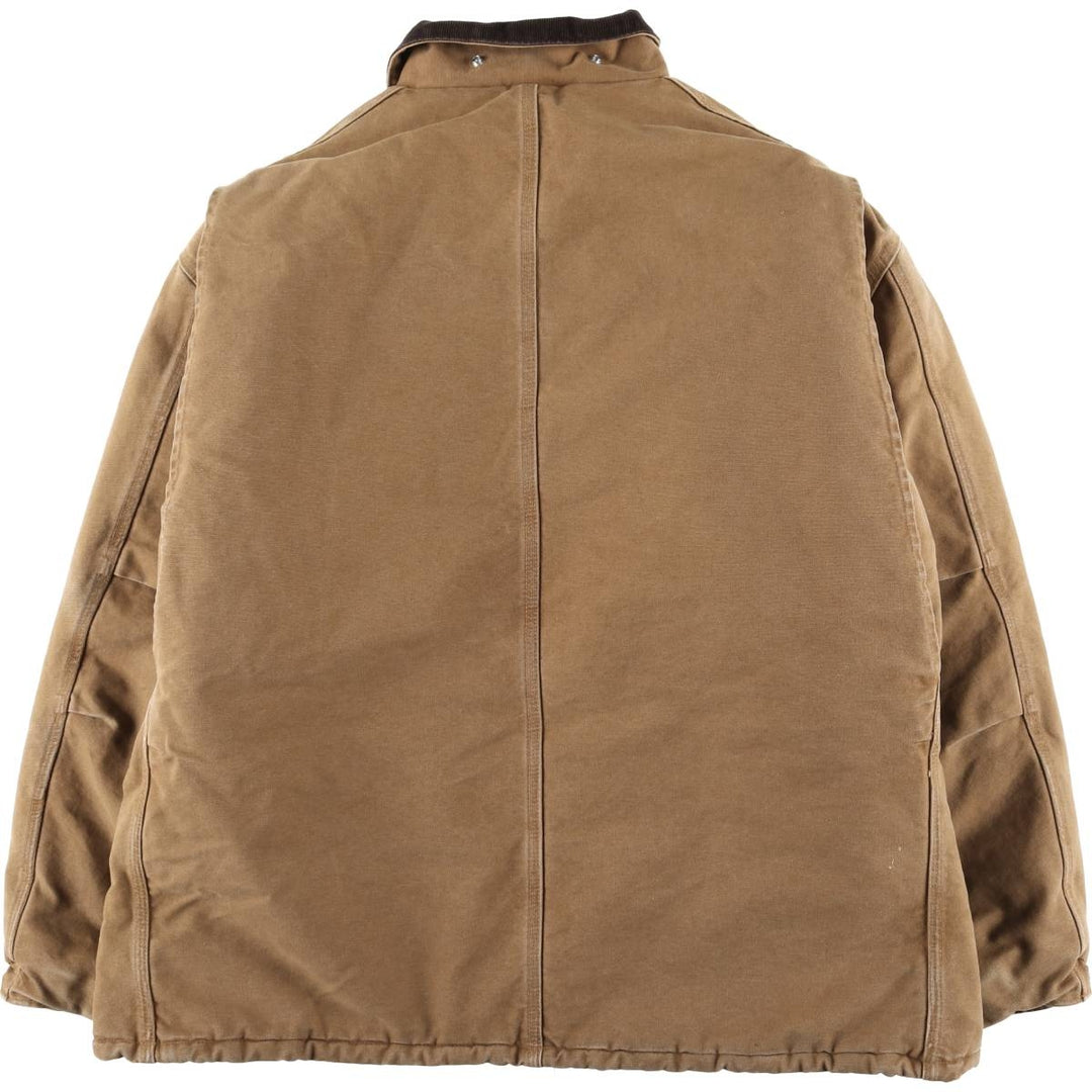 2000'S Carhartt Traditional Padded Duck Work Jacket, Men's XXL cotton brown type Vintage Second Hand