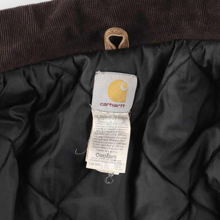 2000'S Carhartt Traditional Padded Duck Work Jacket, Men's XXL cotton brown type Vintage Second Hand