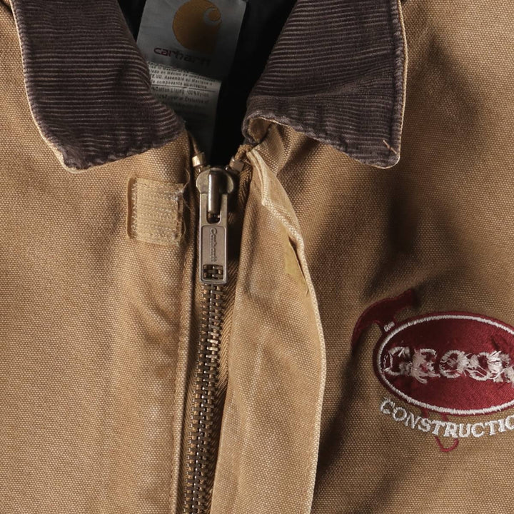 2000'S Carhartt Traditional Padded Duck Work Jacket, Men's XXL cotton brown type Vintage Second Hand