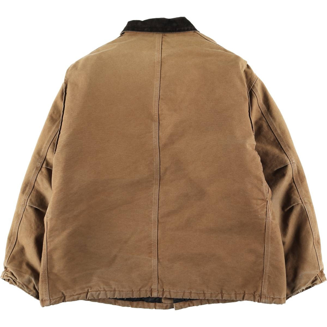 2000'S Carhartt Traditional Padded Duck Work Jacket, Men's XXL cotton brown type Vintage Second Hand