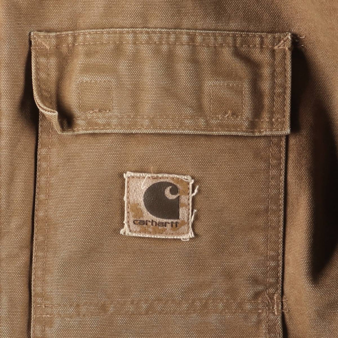 2000'S Carhartt Traditional Padded Duck Work Jacket, Men's XXL cotton brown type Vintage Second Hand
