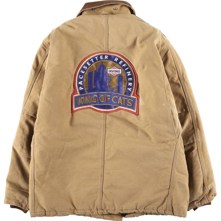 90'S Carhartt Traditional Padded Duck Work Jacket, Made in USA, Men's XL, Vintage cotton brown type Vintage Second Hand