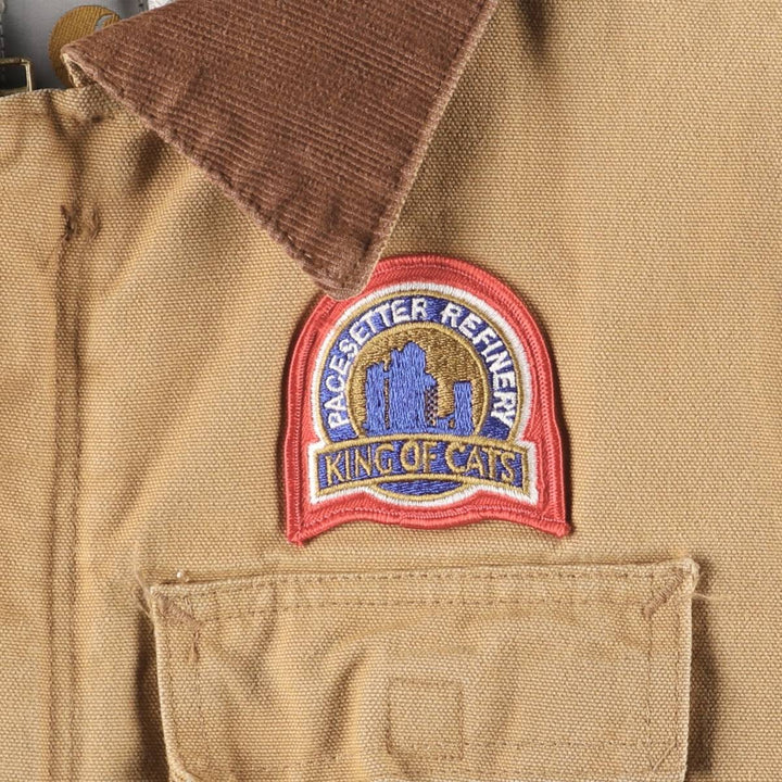 90'S Carhartt Traditional Padded Duck Work Jacket, Made in USA, Men's XL, Vintage cotton brown type Vintage Second Hand