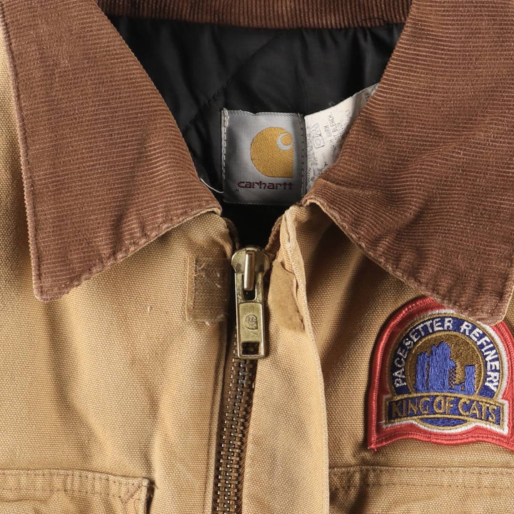 90'S Carhartt Traditional Padded Duck Work Jacket, Made in USA, Men's XL, Vintage cotton brown type Vintage Second Hand
