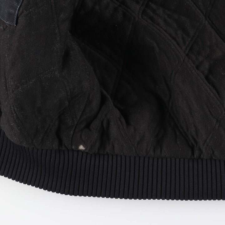00'S Carhartt Active Jacket, Padded Duck Full Zip Hoodie, Men's XXL cotton black type Vintage Second Hand