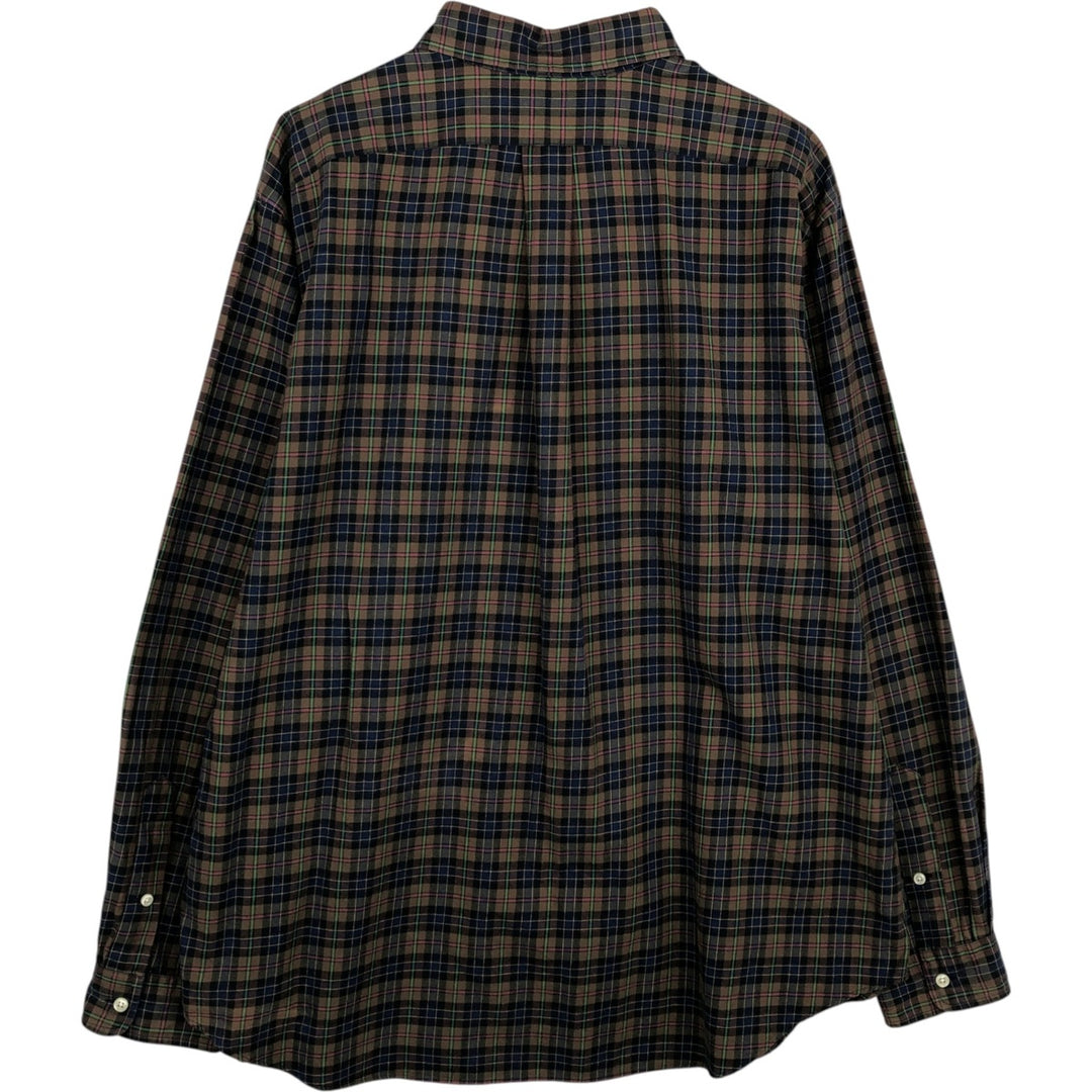 Ralph Lauren Classic Fit Long Sleeve Button Down Check Shirt Men's XL cotton black type Vintage Second Hand