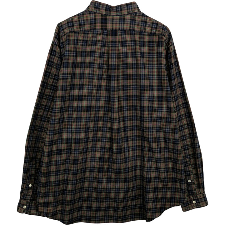 Ralph Lauren Classic Fit Long Sleeve Button Down Check Shirt Men's XL cotton black type Vintage Second Hand
