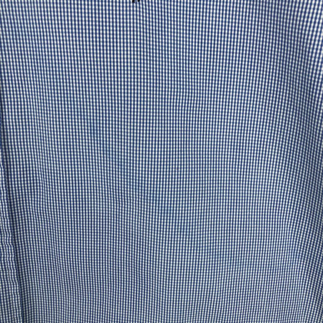 Ralph Lauren BLAKE long sleeve button down check shirt, men's size M cotton Blue type light blue Vintage Second Hand