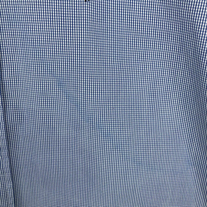 Ralph Lauren BLAKE long sleeve button down check shirt, men's size M cotton Blue type light blue Vintage Second Hand