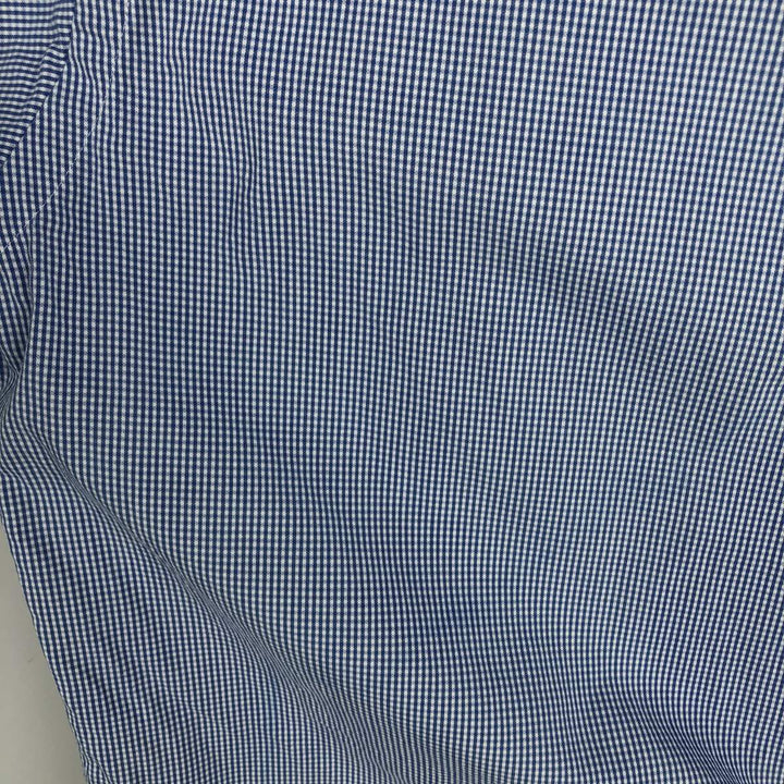 Ralph Lauren BLAKE long sleeve button down check shirt, men's size M cotton Blue type light blue Vintage Second Hand