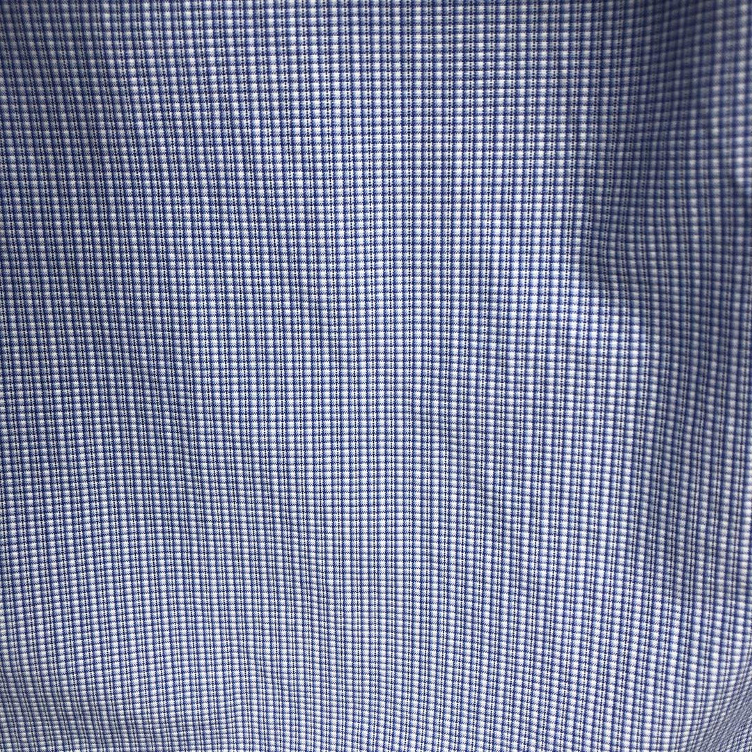 Ralph Lauren BLAKE long sleeve button down check shirt, men's XL size cotton Blue type light blue Vintage Second Hand