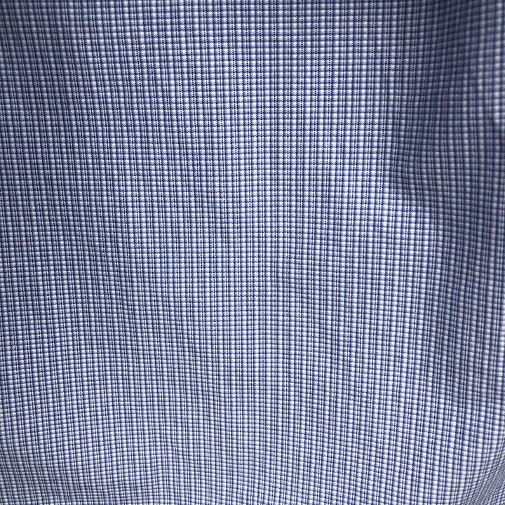 Ralph Lauren BLAKE long sleeve button down check shirt, men's XL size cotton Blue type light blue Vintage Second Hand