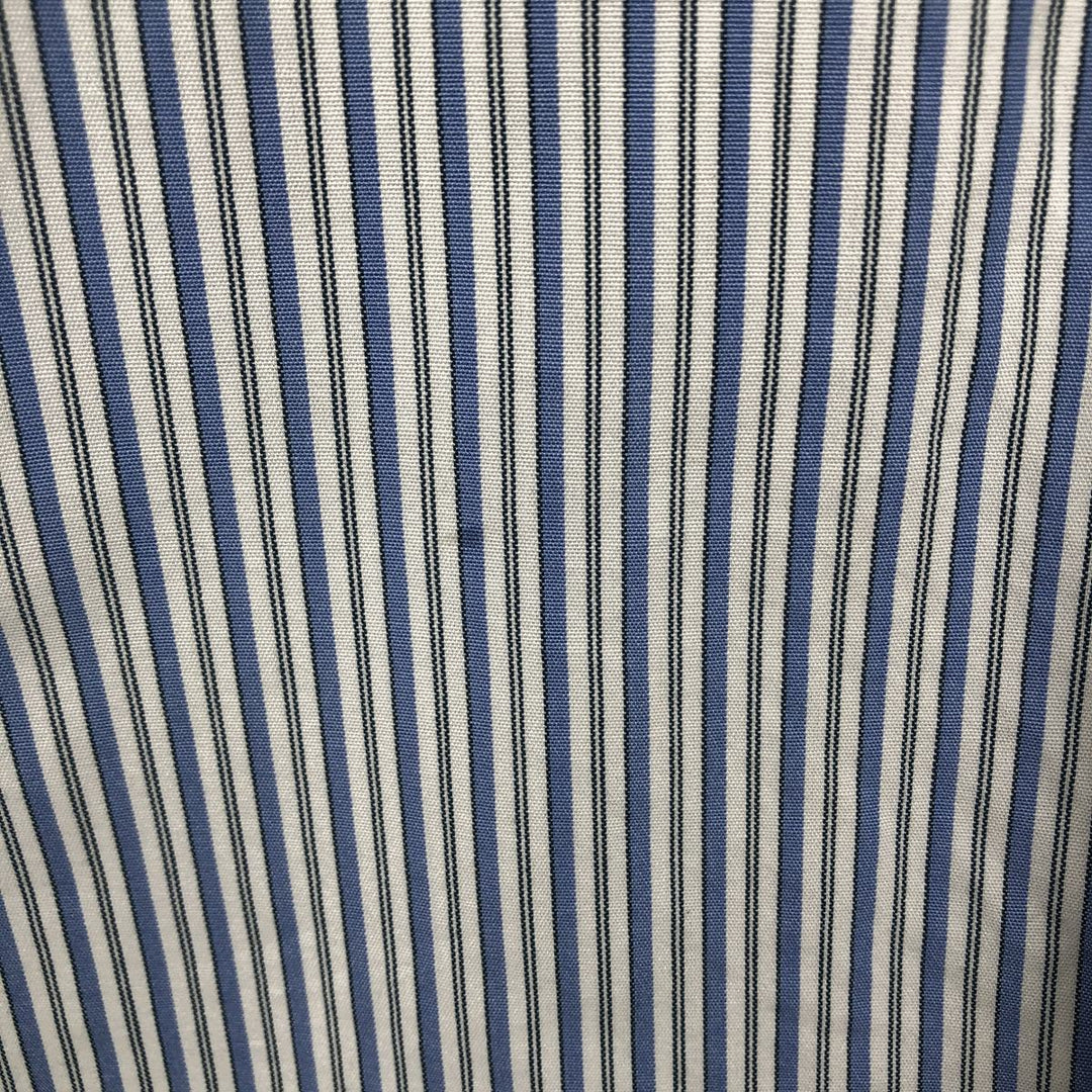 Ralph Lauren Classic Fit Multi-Stripe Long Sleeve Button-Down Striped Shirt, Men's Size L cotton white type Vintage Second Hand