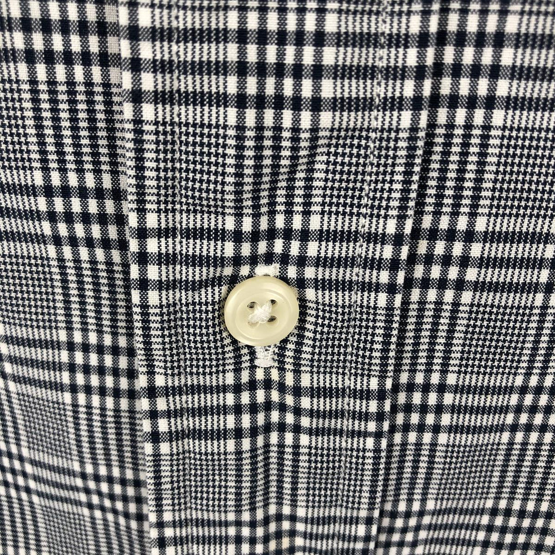Ralph Lauren Classic Fit Long Sleeve Button Down Check Shirt Men's XXL cotton black type Vintage Second Hand