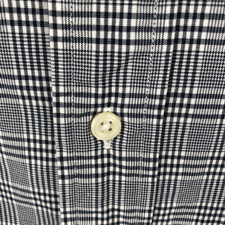 Ralph Lauren Classic Fit Long Sleeve Button Down Check Shirt Men's XXL cotton black type Vintage Second Hand