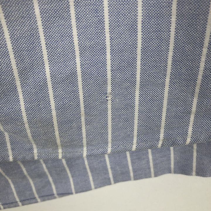 Ralph Lauren Classic Fit Long Sleeve Button Down Striped Shirt, Men's Size L cotton blue type Vintage Second Hand