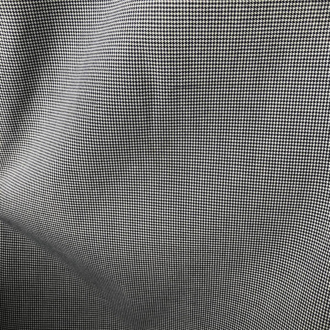 Ralph Lauren ELLINGTON Houndstooth Pattern Long-Sleeve Button-Down Shirt, Men's Size L (approx.) cotton gray type Vintage Second Hand