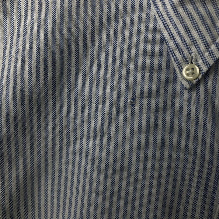 Ralph Lauren long sleeve button down striped shirt, men's size L cotton white type Vintage Second Hand